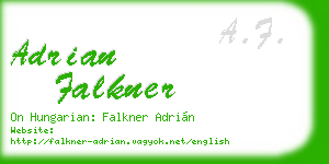 adrian falkner business card